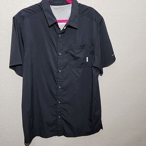 Columbia PFG Shirt Mens Black Fits Aprox L/XL no tag size